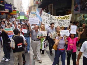 Argentines Protesting the "Corralito" of 2001-2002